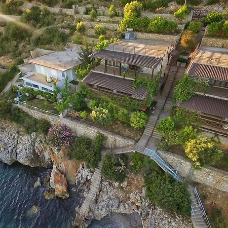Seaside Duplex Stone Villa Qeparo Buitenkant foto