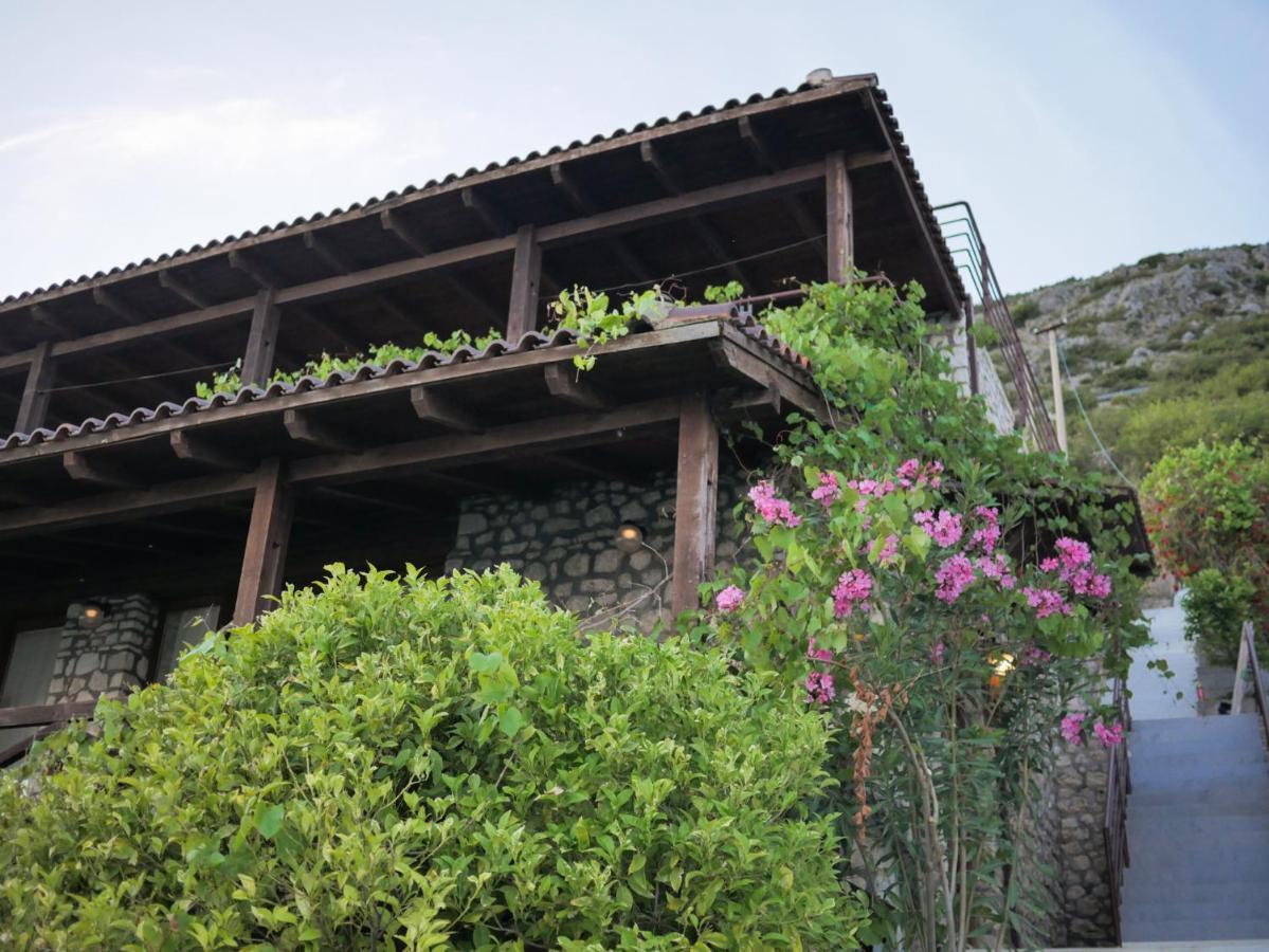 Seaside Duplex Stone Villa Qeparo Buitenkant foto