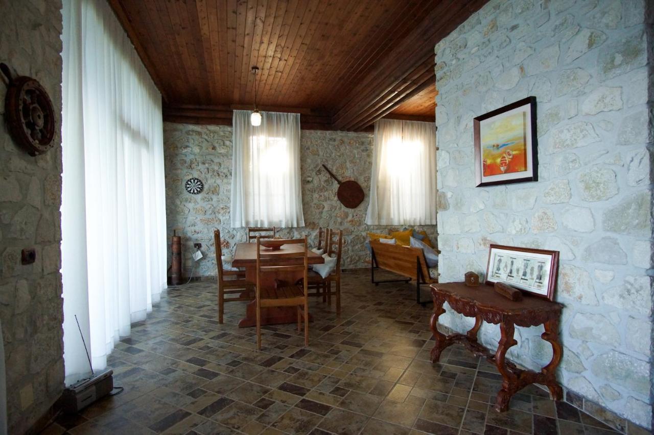 Seaside Duplex Stone Villa Qeparo Buitenkant foto