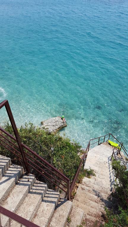 Seaside Duplex Stone Villa Qeparo Buitenkant foto